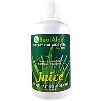 Real Aloe Inc., Сок алоэ вера, 32 жидкие унции (960 мл)