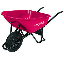 Тачка будівельна TRUPER з посиленою пневматичною шиною 16" ND 100 літрів