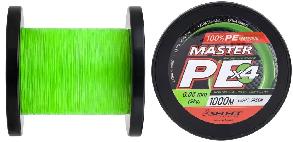 Шнур Select Master PE 1000m (салат.) 0.08mm 11kg (6556) 1870.01.79, фото 1