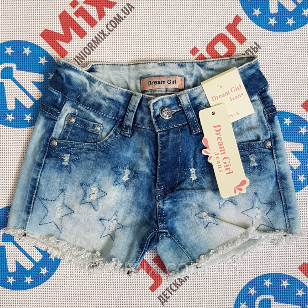Підліткові джинсові шорти в зірки на дівчинку Dreamm Girl