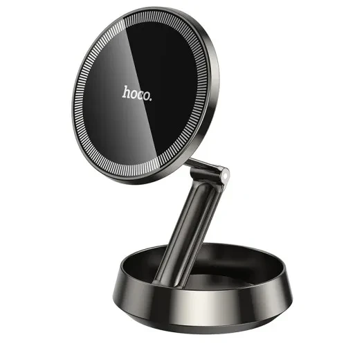 Автодержатель Hoco H83 Metal ring magnetic car holder Черный