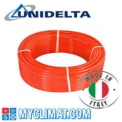 Труби зі зшитиго поліетилену Undlta Pex/EVOH Triterm Rosso 16x2.0