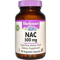 Bluebonnet Nutrition, NAC, 500 мг, 90 рослинних капсул