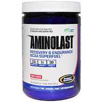 Gaspari Nutrition, Aminolast, супер-BCAA для відновлення і витривалості, фруктовий пунш, 420 г (14,8 унцій)