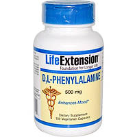 Life Extension, DL Phenyalanine, 500mg, 100 caps