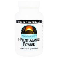 Source Naturals, L-фенілаланін, порошок, 3,53 унції (100 г)