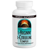 Source Naturals, Комплекс L-аргинина L-цитруллина, 1000 мг, 240 таблеток