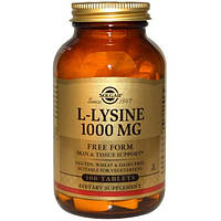 Solgar, L-лізин, 1000 мг, 100 таблеток