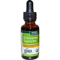 Gaia Herbs, Органіка, Ехінацея Supreme, 1 рідка унція (30 мл)