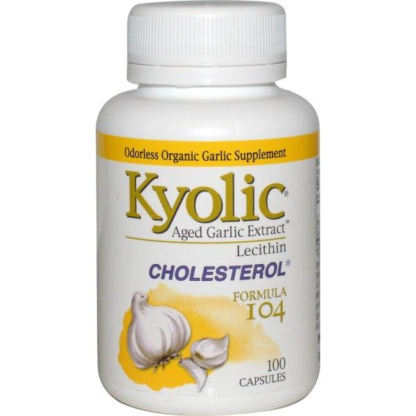 Wakunaga - Kyolic, Засіб для зниження рівня холестерину 104, 100 капсул