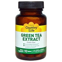 Country Life, Экстракт зеленого чая, 90 таблеток