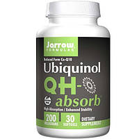 Jarrow Formulas, QH-absorb, убихинол, 100 мг, 30 капсул