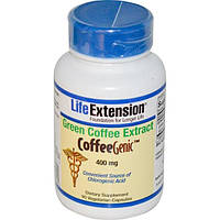 Life Extension, CoffeeGenic, екстракт зеленої кави 90 овочевих капсул