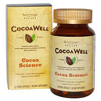 ReserveAge Nutrition, CocoaWell, цельное какао с комплексом чистого растительного флаванола, 60 вегетарианских капсул