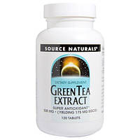 Source Naturals, Экстракт зелёного чая, 500 мг, 120 таблеток