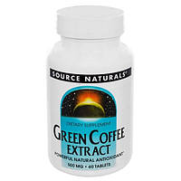 Source Naturals, Екстракт зеленої кави, 500 мг, 60 таблеток