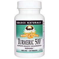 Source Naturals, Куркума 500, 60 таблеток