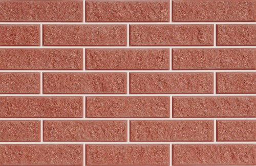 Плитка фасадна LAND BRICK колота червона 250х25х65 мм