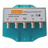 DiSEqC 2.0 4x1 WinQuest Waterprof в кожухе