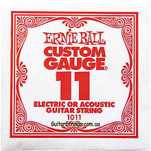 Струна Ernie Ball 1011 Plain Steel .011 (акустика\електро)