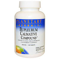 Planetary Herbals, Bupleurum Calmative Compound (заспокійливий складу з володушкой), 550 мг, 120 таблеток