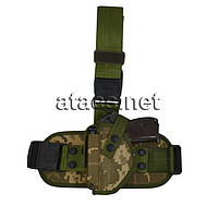 Кобура стегновий з платформою для ПМ світлий піксель ЛІВША