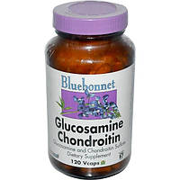 Bluebonnet Nutrition, Глюкозамин и хондроитин, 120 капсул на растительной основе