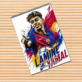 Альбом для рисования Ламин Ямаль Lamine Yamal (31526)