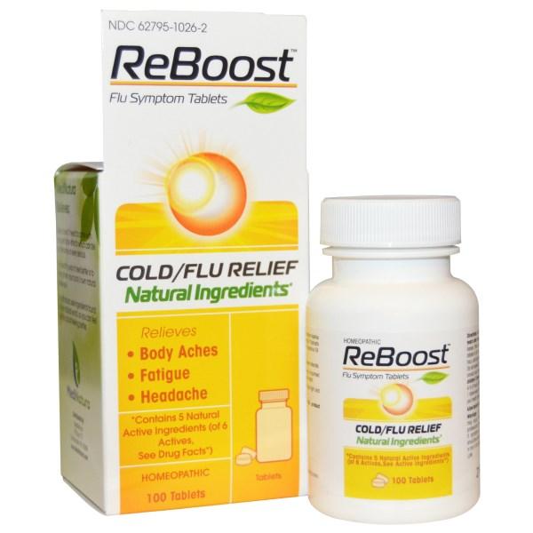 MediNatura, РеБуст, полегшення при застуді/грипі, 100 таблеток