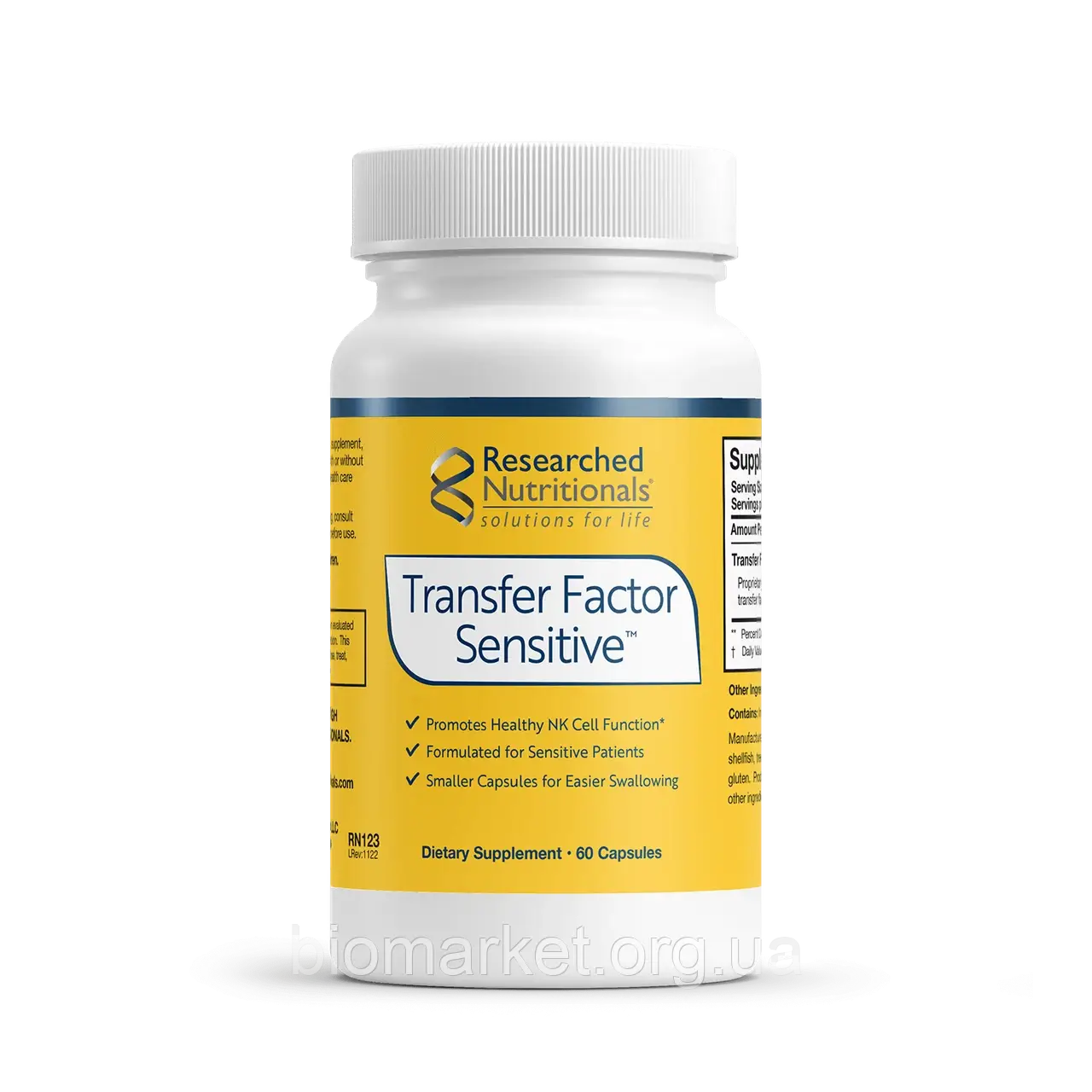 Transfer Factor Sensitive™ Підтримка імунної системи, 60 капсул, строк до 04/2028, фото 1