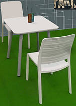 Стілець садовий пластиковий Keter Charlotte Deco Chair, білий, фото 4