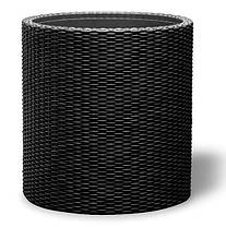 Горщик для квітів Keter 18 л. Cylinder Planter Medium, сірий, фото 3
