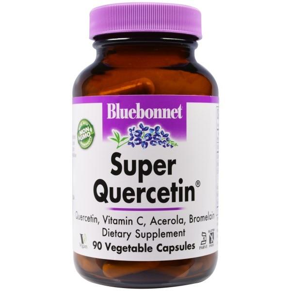 Bluebonnet Nutrition, Супер-кверцетин, 90 капсул у рослинній оболонці - фото 1 - id-p521835132