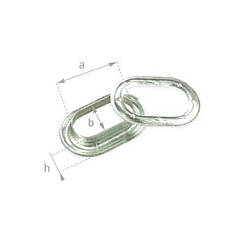 Люверс овальний 03.42 (оцинкований)