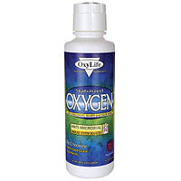 OxyLife, Стабілізований кисень з колоїдним сріблом і алое віра, зі смаком гірських ягід, 473мл