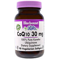 Bluebonnet Nutrition, Коэнзим Q10, 30 мг, 90 вегетарианских капсул