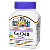 21st Century, Коэнзим Q-10, 100 мг, 90 гелевых капсул