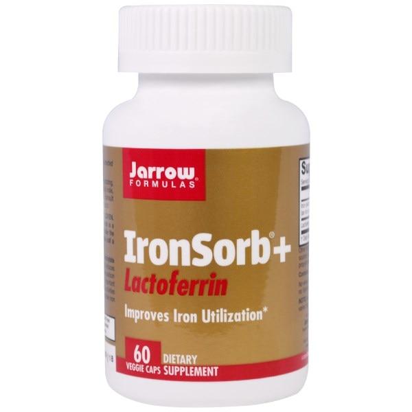 Jarrow Formulas, IronSorb + лактоферрин, железа протеин сукцинилат с ...