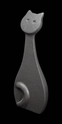 Статуетка N700/B "Кіт" 34 см, т.-сер., фото 1