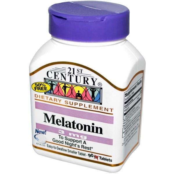 21st Century, Мелатонін, 3 мг, 90 таблеток