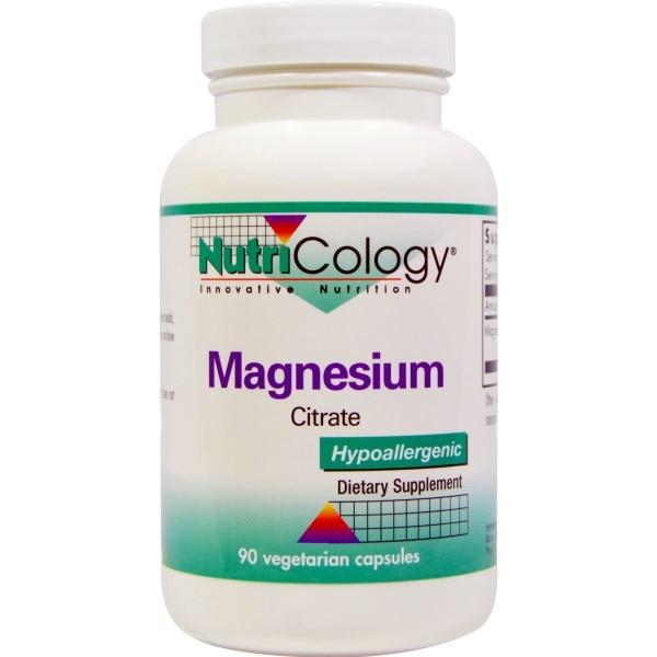 Nutricology, Цитрат магнію, 90 рослинних капсул