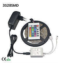 Стрічка світлодіодна 5 метрів RGB SMD 3258, фото 5