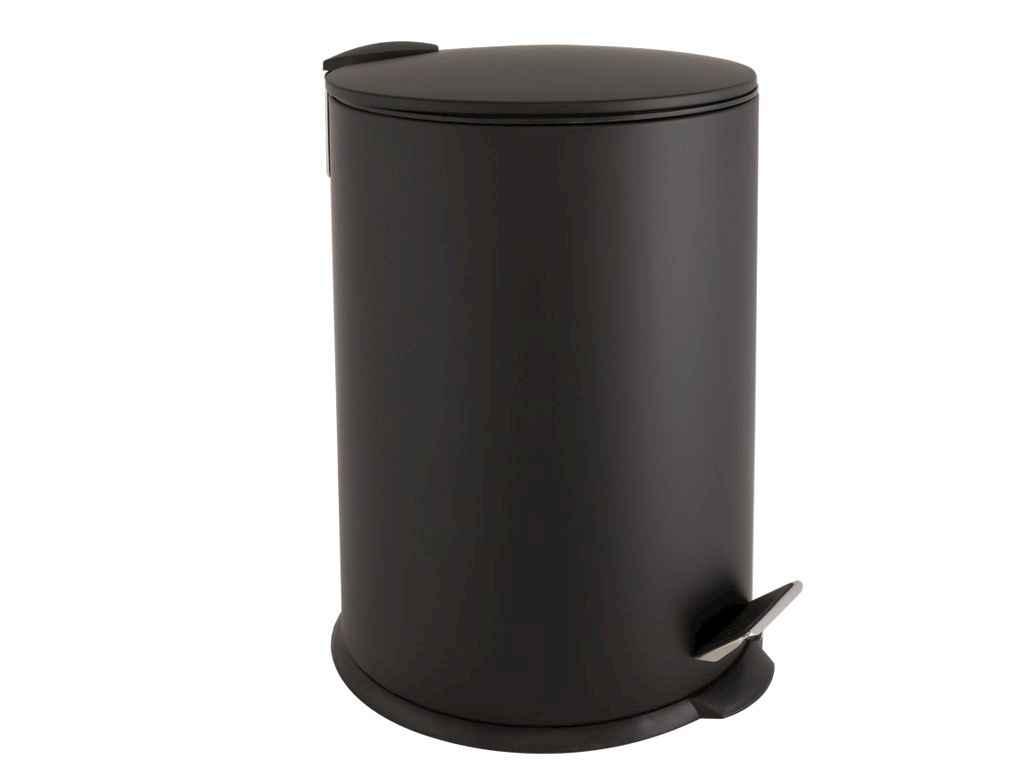 Смітник 20л чорний матовий з педаллю EF-2944-20L ТМ ECO FABRIC, фото 1