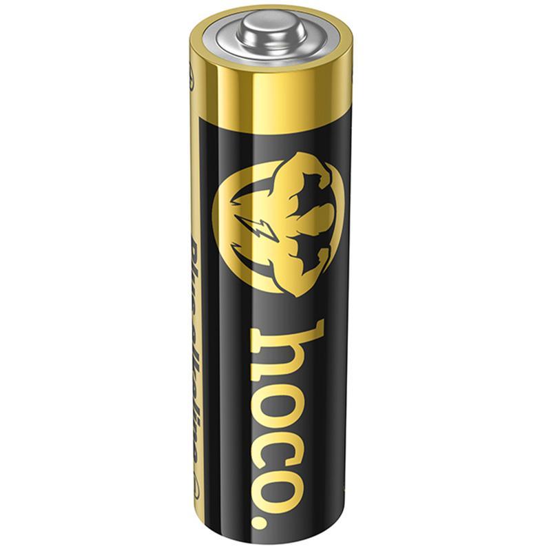 Батарейки Hoco JA1A AA (LR6) Alkaline 2 pcs Black, фото 1