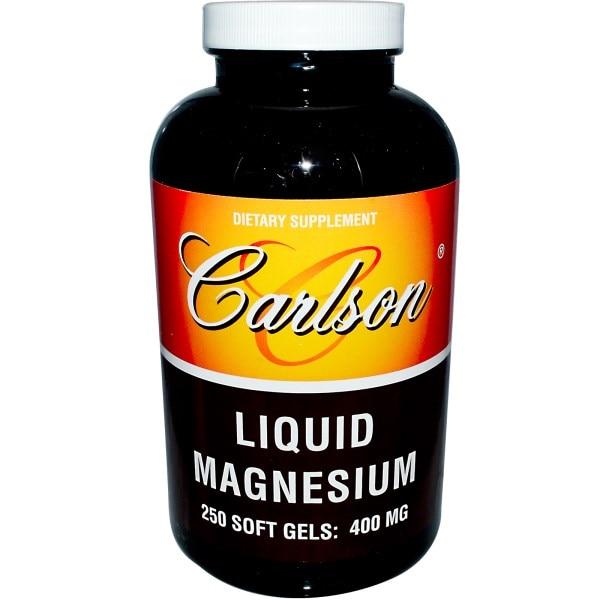 Carlson Labs, Рідкий магній, 400 мг, 250 гельових капсул