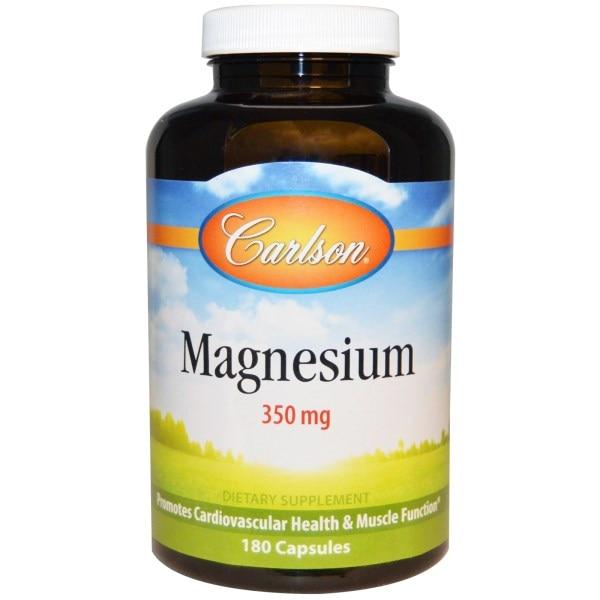Carlson Labs, Магній, 350 мг, 180 капсул