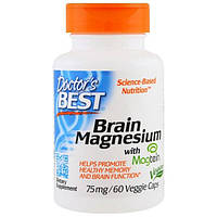 Doctors Best, Магній Best Brain, 75 мг, 60 капсул вегетаріанських