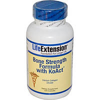 Life Extension, Bone Strength Formula With KoAct, состав для укрепления костей с комплексом KoAct, 120 капсул