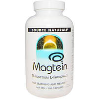 Source Naturals, Magtein, магний L-треонат, 667 мг, 180 капсул