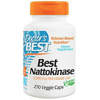 Doctors Best, Best Nattokinase, 2,000 МЕ, 270 растительных капсул